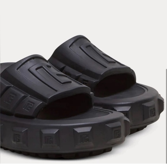 🌷❗️Sale❗️Balmain Black Ari Slides - Picture 7 of 7